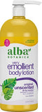 Alba Botanica Very Emollient Body Lotion, Unscented Original, 32 Oz