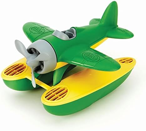 Green Toys Seaplane in Green Color - BPA Free, Phthalate Free Floatplane for Improving Pincers Grip. Toys and Games ,9 x 9.5 x 6 inches