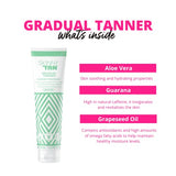 Skinny Tan Original Gradual Tan Lotion - Gradual Fake Tan Moisturiser, Cruelty-Free & Vegan Tanning Moisturiser, Tan Builder Body Lotion with Coconut Aroma, 125ml