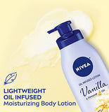 NIVEA Vanilla and Almond Oil Infused Body Lotion, 50.7 Fl Oz, Pack of 3