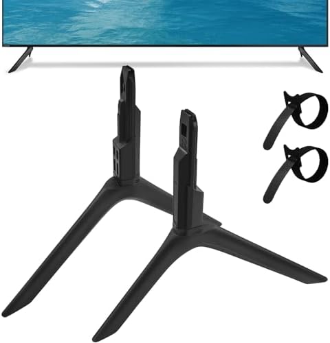 TV Legs for Samsung Only for UA65TU7000K UN65TU7000F UN65TU7000G UN65TU700DF, 2020 Model TV Legs for Samsung TV Stand Legs BN6318873A with Cable Ties, No Wall Drilling, Easy Installation