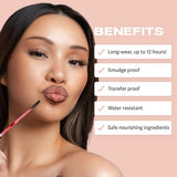 Sacheu Lip Liner Stay-N - Peel Off Lip Liner Tattoo, Peel Off Lip Stain, Long Lasting Lip Stain Peel Off, Infused with Hyaluronic Acid & Vitamin E, cLOVER