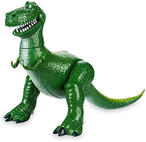 Disney Store Official Rex Interactive Talking Action Figure from Toy Story, Features Sounds and Phrases from The Movies, Interacts with Other Figures and Toys