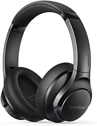Soundcore by Anker Life Q20+ Active Noise Cancelling Headphones, 40H Playtime, Hi-Res Audio, App, Connect to 2 Devices, Memory Foam Earcups, Bluetooth Headphones for Travel, Home Office