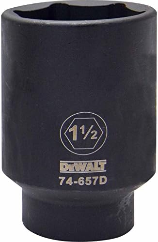 DEWALT 6 PT 1/2" Deep Drive Impact Socket 1-1/2" SAE