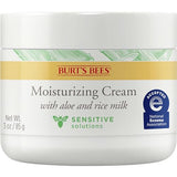 Burt's Bees Sensitive Moisturizing Cream, Mothers Day Gifts for Mom, With Aloe Vera and Rice Milk, Face Moisturizer for Sensitive Skin, 98.8 Percent Natural Origin Skin Care, 3 oz. Package