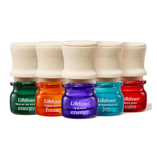 Essential Oil Blends Discovery Set for Essential Oil Diffusers 5-Pack, 100% Pure Essential Oils & Sustainably Sourced Botanicals, All Natural, 7.5 ML Bottles