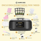 BUMPLYBEE Paraffin Wax Machine for Hand and Feet - 3500ml Hot Wax Hand Wax Machine with 8 Pcs Ginger Paraffin Bath Wax, Foot Wax Paraffin Foot Care Kit, Hand Wax Machine, Moisturizing and Exfoliating