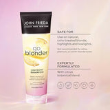 John Frieda Go Blonder Lightening Shampoo for Blonde Color-Treated Hair, Paraben Free, Phthalate Free, Silicone Free, Ammonia Free, Cruelty Free, Vegan, Blonde Shampoo 8.3 oz Bottle (Pack of 2)