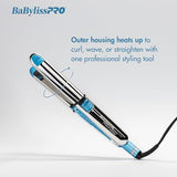 BaBylissPRO Nano Titanium 1 1/2" Prima Stainless Steel Ionic Hair Straightener, Curl and Straighten Hair with one Professional Tool