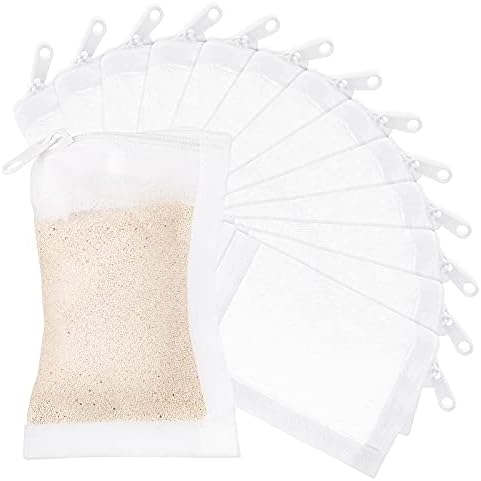 Geiserailie 15 Pieces Aquarium Filter Media Bags 150 Micrometer Fine Filter Bags Mesh Reusable with Zipper for Activated Carbon Resins(2.4 x 4 Inch,Nylon)