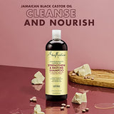 Shea Moisture Jamaican Black Castor Oil Clarifying Shampoo & Conditioner - Strengthen & Restore Sulfate-Free Shampoo & Conditioner Set with Shea Butter, ACV, and Peppermint Oil for Hair (2 Piece Set)