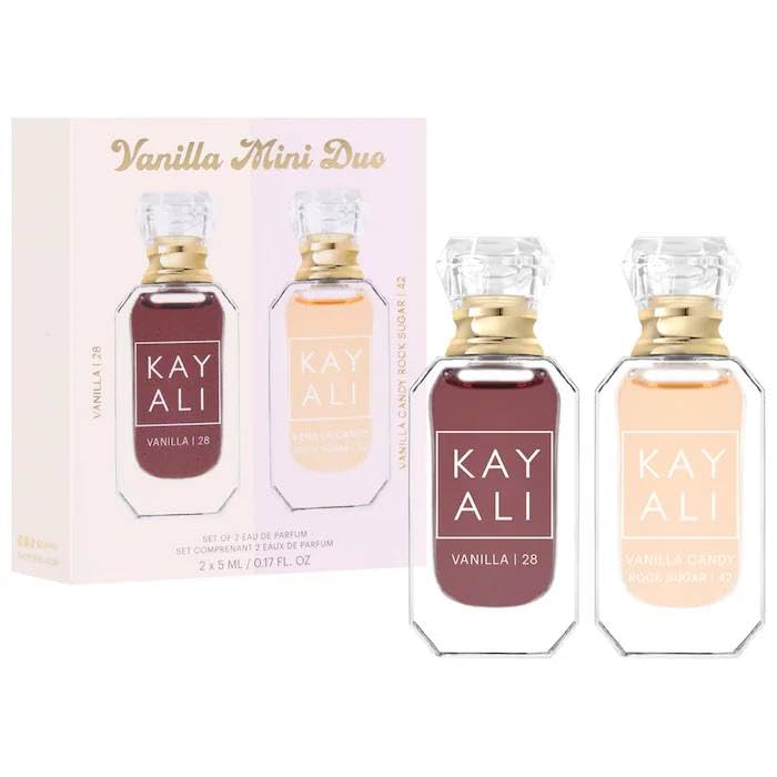 KAYALI Mini Vanilla Perfume Duo Set 2 X 5 ml (Vanilla Candy Rock Sugar 42 Eau de Parfum and Vanilla 28 Eau de Parfum)