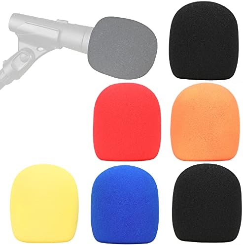 YOUSHARES SM58 Microphone Foam Windscreen - Mic Wind Cover Pop Filter , Professional Customized for SM58 Mic (5 PCS Colorful）