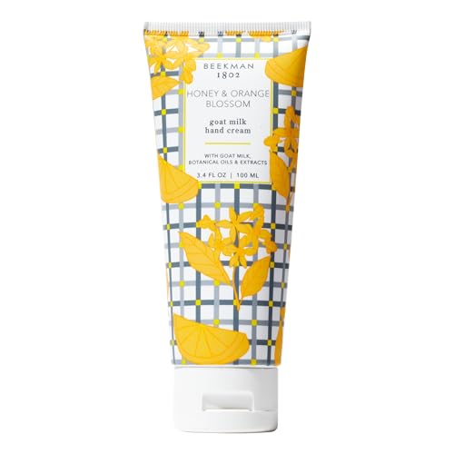 Beekman 1802 Pure Goat Milk Hand Cream - 3.4 oz - Moisturizing Lotion for Dry Skin - Anti-Aging Hydration - Good for Sensitive Skin - Cruelty Free - Packaging May Vary
