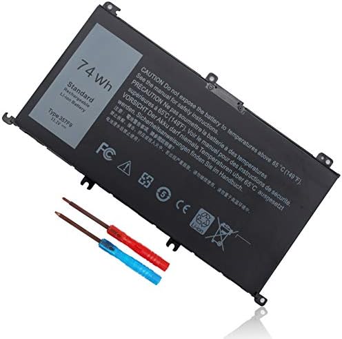 74Wh Type 357F9 71JF4 Laptop Battery for Dell Inspiron 15 7000 Gaming 7559 7557 7567 7566 7759 i7559 15 5576 5577 INS15PD Series 15-7559 071JF4 P57F P65F P65F001 0GFJ6 0357F9 11.1V 11.4V Battery