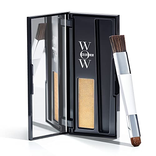 Color Wow Root Cover Up, Blonde – Instantly cover greys + touch up highlights, create thicker looking hairlines, water resistant, sweat resistant - No mess multi award winning root