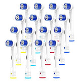 Replacement Toothbrush Heads Compatible with Oral B Braun,16 Pack Electric Toothbrush Heads Brush Heads Refill for Oral-B 7000/Pro 1000/9600/ 500/3000/8000