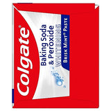 Colgate Baking Soda and Peroxide Toothpaste, Whitening Baking Soda Toothpaste, Brisk Mint Flavor, Whitens Teeth, Fights Cavities and Removes Surface Stains for Whiter Teeth, 2.5 Oz Tube, 6 Pack