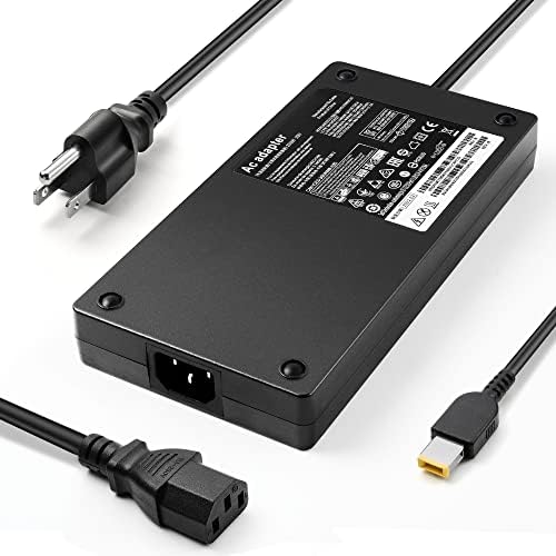 230W AC Adapter Charger for Lenovo Legion Slim 5 7 5P C7 S7 Y920 Y900 Y910 Y740 Y730 Y720 Y545 Y540 Y530 R720 Y7000 Thinkpad P1 P73 P53 P72 P52 P71 P51 P70 P17 P16 P15 T15g ThinkBook 16p LOQ Laptop