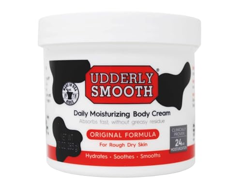Udderly Smooth Cream, Skin Moisturizer, 10 Ounces.