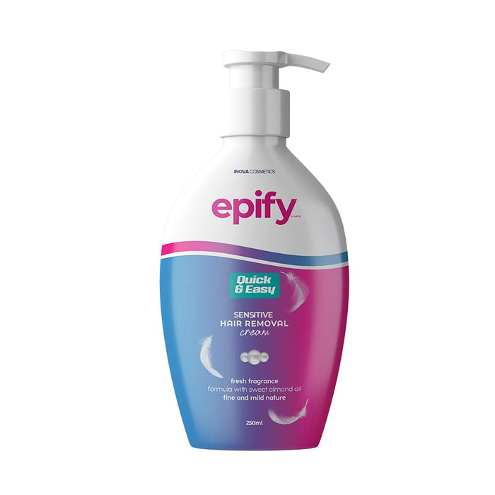 Epify Hair Removal Cream, Intimate Private Hair Removal Cream for Men and Women, Private Area, Pubic & Bikini Hair Removal Cream, Sensitive Skin, 8.45 Fl Oz