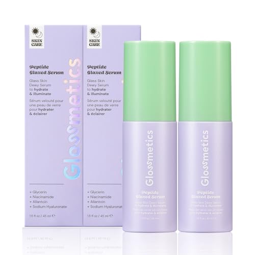 Glossmetics Peptide Glazed Face Serum For Women - Hydrating, Pore Tightening, Illuminating 5% Niacinamide Serum for Face with Hyaluronic Acid Serums For Skin Care