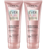 L'Oreal Paris Bond Repair Shampoo and Conditioner Set, Strengthens and Repairs Weak Hair Bonds, Sulfate Free & Vegan, EverPure, 1 Hair Care Kit (Packaging May Vary)