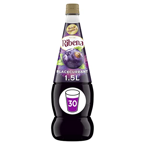 RIBENA Blackcurrant Squash 1.5L – Real British Blackcurrants | Rich in Vitamin C | No Artificial Colours or Flavours | 100% Recycled Plastic Bottle