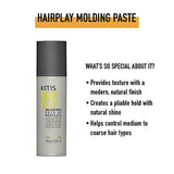 KMS HAIRPLAY Molding Paste Provides Texture, Natural Shine, Pliable Hold & Definition Unisex, 3.3 Fl oz