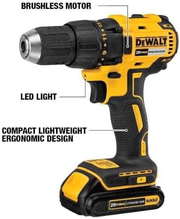 DEWALT 20V MAX* Cordless Drill, 1/2-Inch, Tool Only (DCD777B)