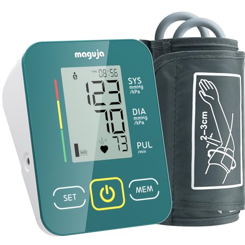 Arm Blood Pressure Monitor,maguja Blood Pressure Machine,BP Monitor Automatic Upper Arm Digital with Blood Pressure Cuff for Home Use