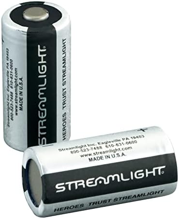 Streamlight 85175 CR123A Lithium Batteries, 2-Pack