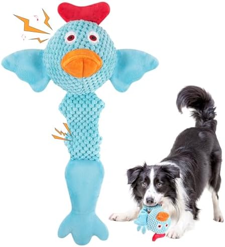 Squeaky Dog Toys for Medium and Small Dogs-Interactive Tug of War Toy for Puppy Teething,Great Plush Dog Toy for Dogs to Keep Them Busy