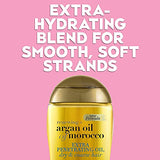 OGX Set of 2 Extra Strength Renewing + Argan Oil of Morocco Penetrating Hair Oil Treatment, Deep Moisturizing Serum for Dry, Damaged & Coarse Hair, Paraben-Free, Sulfated-Surfactants Free, 3.3 Fl Oz