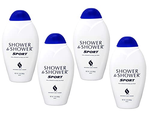 Absorbent Body Powder, Sport, 13-Ounce Bottles (Pack of 4)