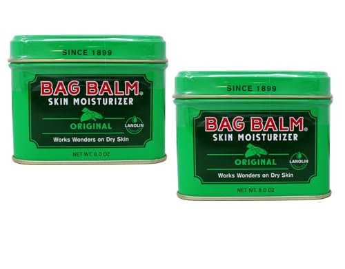 Bag Balm Vermont's Original for Cracked Hands, Dry Skin - Moisturizing Lotion Salve 8 Ounce - 2 Pack