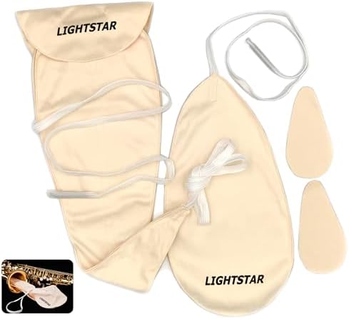 2PCS Saxophone & Clarinet Care Bundle: Alto, Tenor Sax Cleaning Cloth & Kit, man-made chamois