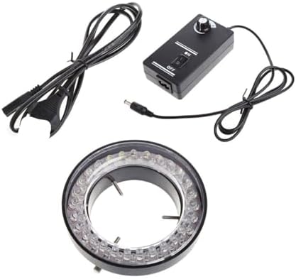 Microscope Kit Adjustable 56 LED Ring Illuminator Light, for Stereo Microscope Microscope Lens Adapters (Color : A)