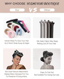 Heatless Hair Curler to Sleep in - Overnight Heatless Curls Blowout Rods Headband No Heat Curling Set, Jumbo Rods Hair Rollers Blowout Look for Long Hair Silk Hair Wrap for Sleeping Black