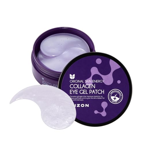MIZON Collagen Eye Gel Patch Marine Collagen Treatment for Puffy Eyes and Dark Circles Deep Under Eye Hydration (30 PAIRS)