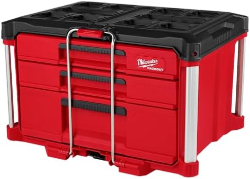 Milwaukee Packout 3 Drawer Multi-Deep Tool Organizer Box - 48-22-8447