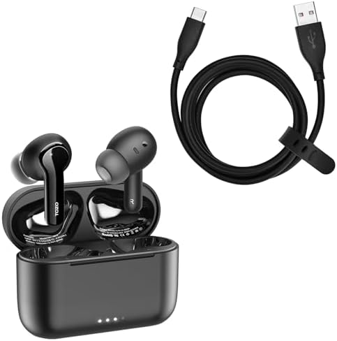 TOZO NC2 Hybrid Active Noise Cancelling Wireless Earbuds USB-C to USB-A Charging Cable