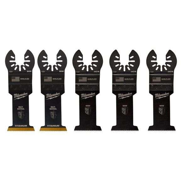 MILWAUKEE Universal Fit Open-LOK 5-Piece Oscillating Multi-Tool Set (49-25-1135)