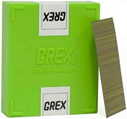 GREX P6/35L 23 Gauge 1-3/8-Inch Length Headless Pins (10,000 per box),Galvanized Steel