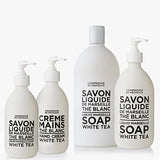 Compagnie de Provence Savon de Marseille Liquid Soap - White Tea - 10 Fl Oz Glass Pump Bottle