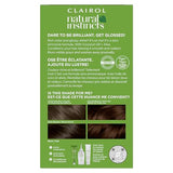 Clairol Natural Instincts Demi-Permanent Hair Dye, 4W Dark Warm Brown Hair Color, Pack of 3