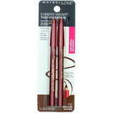 Maybelline Expert Eyes Twin Brow & Eye Pencils, Medium Brown [103], 0.06 oz (Pack of 2 4pencils)