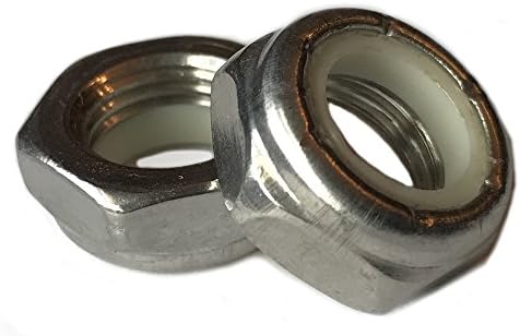 Stainless Steel Thin Jam Nylon Insert Lock Nuts 10-24 (pack of 50) Marine Bolt Supply