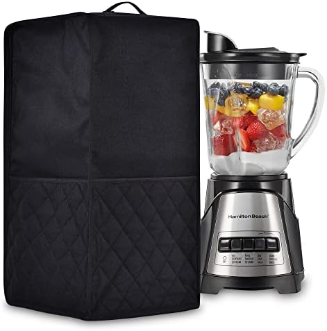 Kitchen Blender Dust Cover,Blender Covers Compatible with Ninja Foodi Blender,Juicer Cover with Accessory Pocket. Waterproof Fabric, Easy to clean (Black)